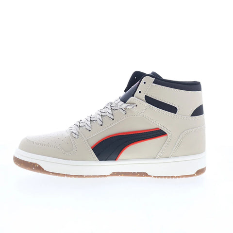 Puma Rebound Layup Street Trail Mens Beige Lifestyle Sneakers Shoes