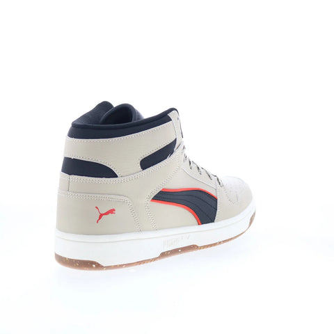 Puma Rebound Layup Street Trail Mens Beige Lifestyle Sneakers Shoes