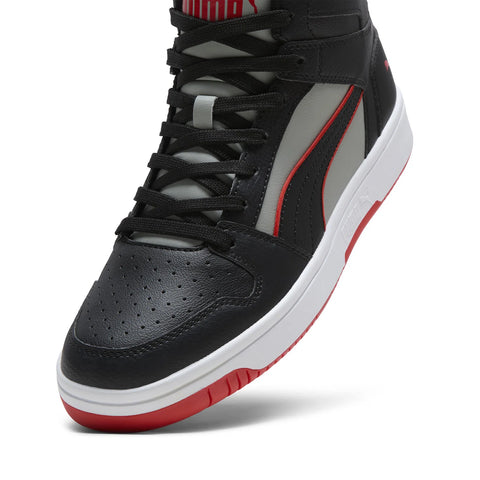 Puma Rebound Layup Piping 40208001 Mens Black Lifestyle Sneakers Shoes