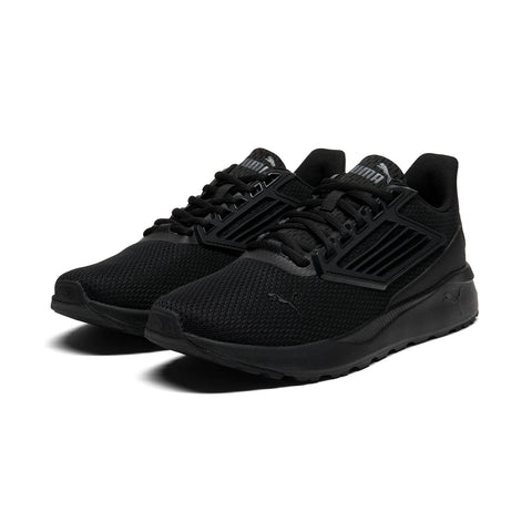 Puma Tetra 40212001 Mens Black Mesh Lace Up Athletic Running Shoes