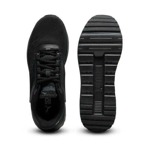 Puma Tetra 40212001 Mens Black Mesh Lace Up Athletic Running Shoes