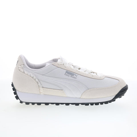 Puma Easy Rider Glam Athletics Womens White Suede Lifestyle Sneakers Shoes