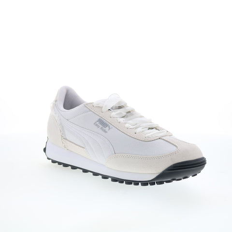 Puma Easy Rider Glam Athletics Womens White Suede Lifestyle Sneakers Shoes