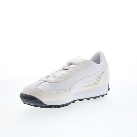 Puma Easy Rider Glam Athletics Womens White Suede Lifestyle Sneakers Shoes
