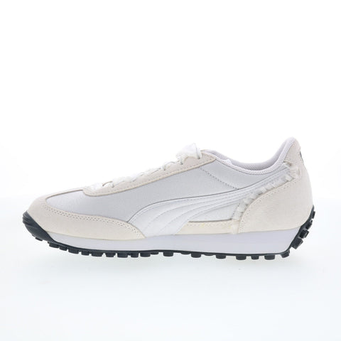 Puma Easy Rider Glam Athletics Womens White Suede Lifestyle Sneakers Shoes