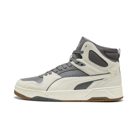 Puma RBD Break Mid SD 40245201 Mens Gray Leather Lifestyle Sneakers Shoes