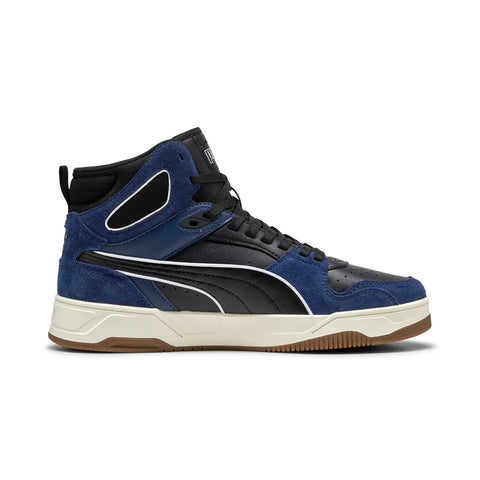 Puma RBD Break Mid SD 40245203 Mens Black Leather Lifestyle Sneakers Shoes