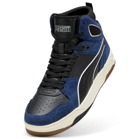 Puma RBD Break Mid SD 40245203 Mens Black Leather Lifestyle Sneakers Shoes