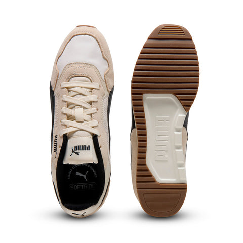 Puma Softride ST Miler SD 40266705 Mens Beige Suede Lifestyle Sneakers Shoes