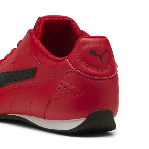 Puma Catch 40267903 Mens Red Leather Lace Up Lifestyle Sneakers Shoes