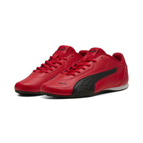 Puma Catch 40267903 Mens Red Leather Lace Up Lifestyle Sneakers Shoes