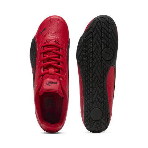 Puma Catch 40267903 Mens Red Leather Lace Up Lifestyle Sneakers Shoes