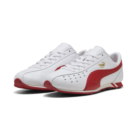 Puma Sprint 40296010 Mens White Mesh Lace Up Lifestyle Sneakers Shoes