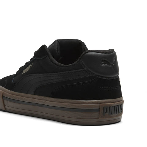 Puma Court Classic Vulc CV 40413101 Mens Black Lifestyle Sneakers Shoes