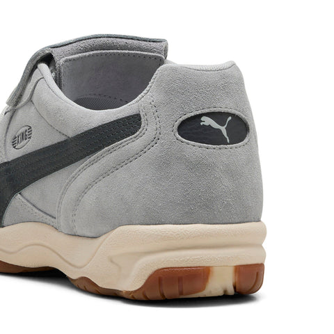 Puma King Indoor Suede 40428001 Mens Gray Suede Lifestyle Sneakers Shoes