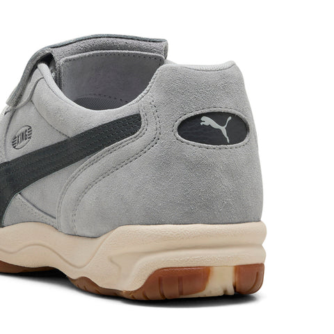 Puma King Indoor Suede 40428001 Mens Gray Suede Lifestyle Sneakers Shoes