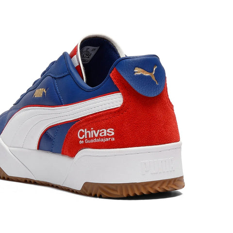 Puma Tifosi Chivas 40500701 Mens Blue Leather Lifestyle Sneakers Shoes
