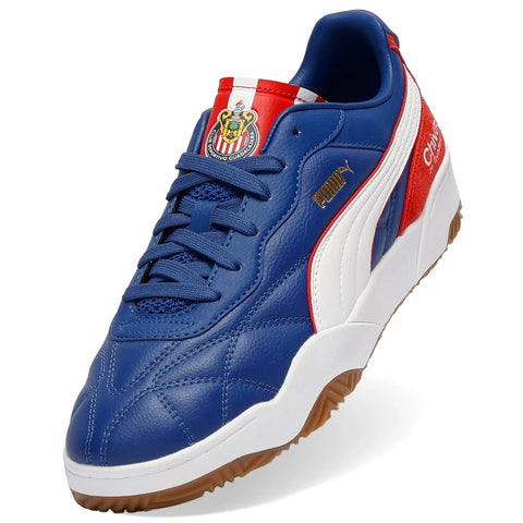 Puma Tifosi Chivas 40500701 Mens Blue Leather Lifestyle Sneakers Shoes