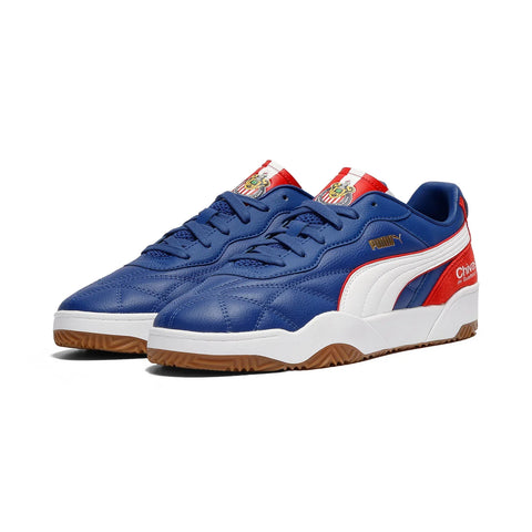 Puma Tifosi Chivas 40500701 Mens Blue Leather Lifestyle Sneakers Shoes