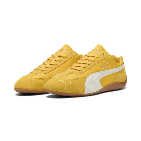 Puma Speedcat Nylon 40532303 Mens Yellow Suede Lifestyle Sneakers Shoes