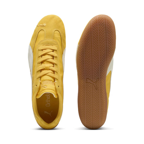 Puma Speedcat Nylon 40532303 Mens Yellow Suede Lifestyle Sneakers Shoes