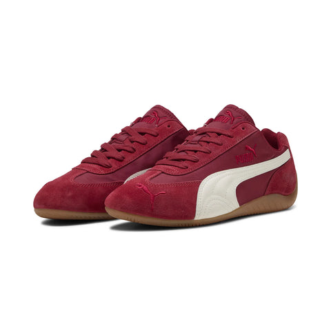 Puma Speedcat Nylon 40532304 Mens Red Suede Lifestyle Sneakers Shoes