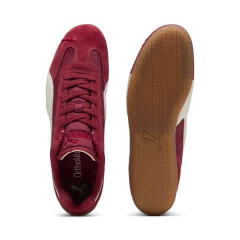 Puma Speedcat Nylon 40532304 Mens Red Suede Lifestyle Sneakers Shoes