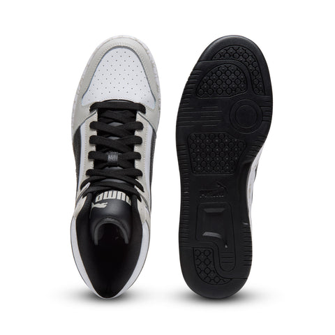 Puma Rebound Layup Atypical Wide Mens White Wide Lifestyle Sneakers Shoes