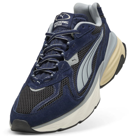 Puma Fade Nitro LS S 40620202 Mens Blue Suede Lifestyle Sneakers Shoes