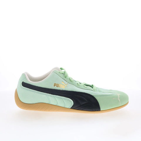 Puma Speedcat 40632963 Mens Green Suede Lace Up Lifestyle Sneakers Shoes