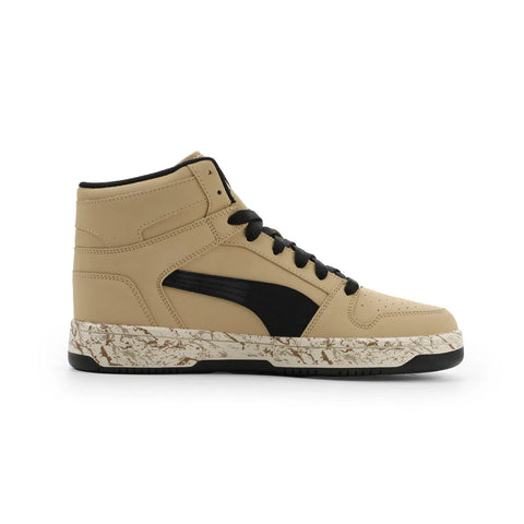 Puma Rebound Layup NBK Marble 2 Mens Brown Lifestyle Sneakers Shoes