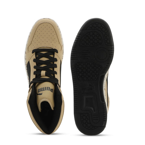 Puma Rebound Layup NBK Marble 2 Mens Brown Lifestyle Sneakers Shoes