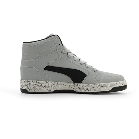 Puma Rebound Layup NBK Marble 2 Mens Gray Lifestyle Sneakers Shoes