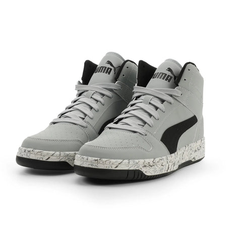Puma Rebound Layup NBK Marble 2 Mens Gray Lifestyle Sneakers Shoes