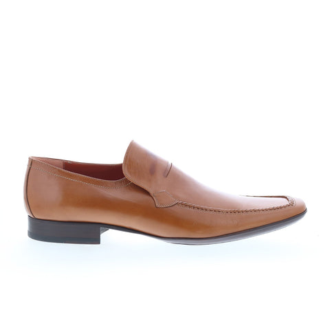 Giano Gia3 4076 Mens Brown Leather Slip On Loafers & Slip Ons Casual Shoes