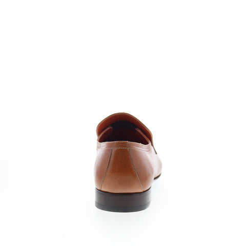 Giano Gia4 4076 Mens Brown Leather Slip On Loafers & Slip Ons Casual Shoes