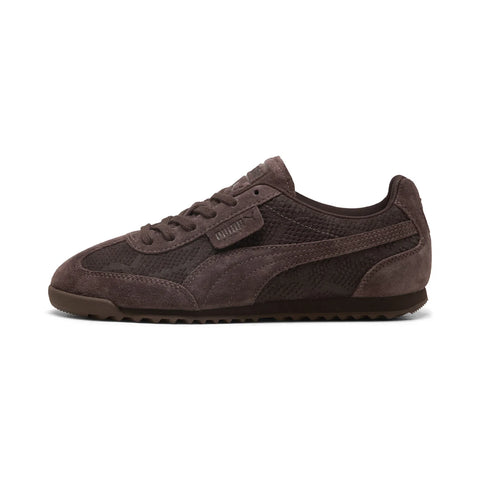 Puma Arizona Python 40784301 Womens Brown Suede Lifestyle Sneakers Shoes