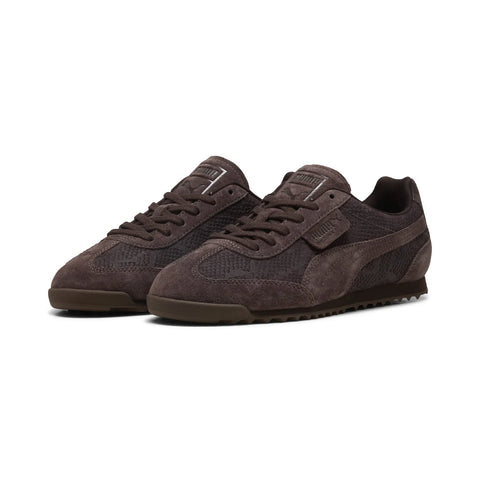 Puma Arizona Python 40784301 Womens Brown Suede Lifestyle Sneakers Shoes