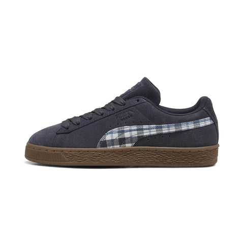 Puma Suede Patch 40845903 Mens Blue Suede Lace Up Lifestyle Sneakers Shoes