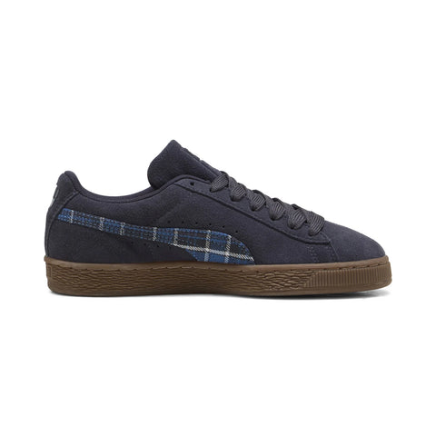 Puma Suede Patch 40845903 Mens Blue Suede Lace Up Lifestyle Sneakers Shoes