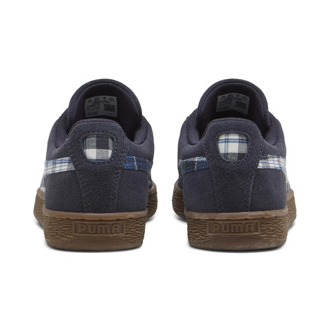Puma Suede Patch 40845903 Mens Blue Suede Lace Up Lifestyle Sneakers Shoes