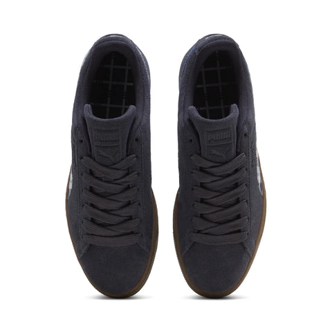 Puma Suede Patch 40845903 Mens Blue Suede Lace Up Lifestyle Sneakers Shoes