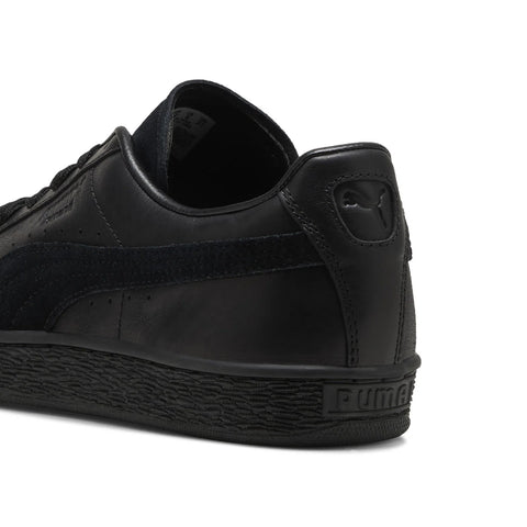 Puma Suede Dressed 40883102 Mens Black Leather Lifestyle Sneakers Shoes