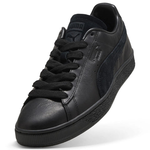 Puma Suede Dressed 40883102 Mens Black Leather Lifestyle Sneakers Shoes