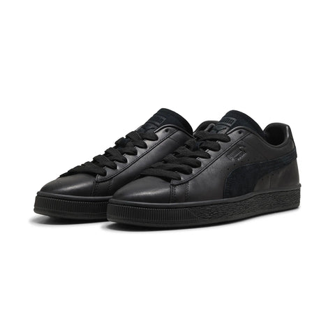 Puma Suede Dressed 40883102 Mens Black Leather Lifestyle Sneakers Shoes