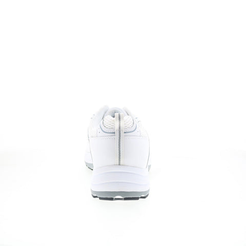 Drew Aaron 40893-02 Mens White Leather Athletic Walking Shoes