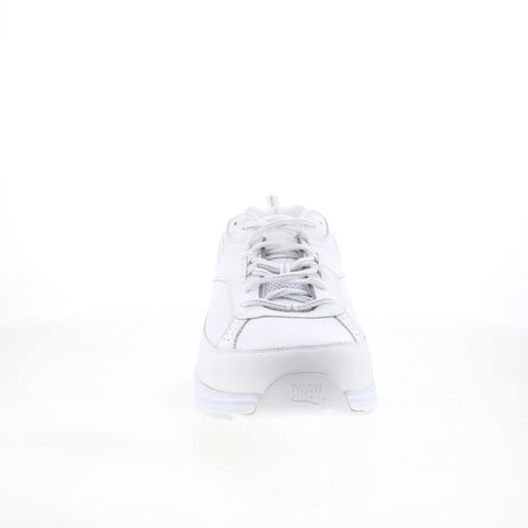 Drew Aaron 40893-22 Mens White Leather Wide Lifestyle Sneakers Shoes