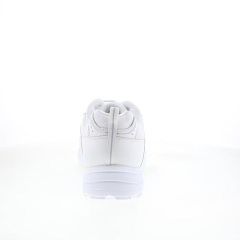 Drew Aaron 40893-22 Mens White Leather Wide Lifestyle Sneakers Shoes