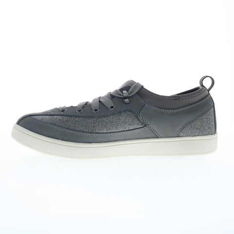 Drew Buzz 40994-43 Mens Gray Wide Leather Lifestyle Sneakers Shoes