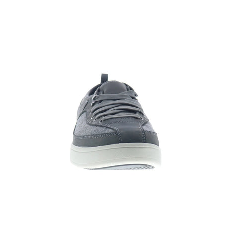Drew Buzz 40994-43 Mens Gray Extra Wide 4E Leather Lifestyle Sneakers Shoes